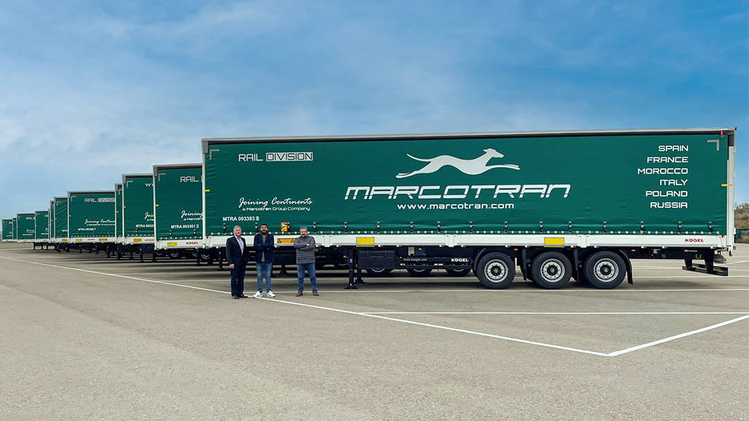 Marcotran confia na Kögel Cargo Rail: O caminho-de-ferro faz parte da estratégia de sustentabilidade