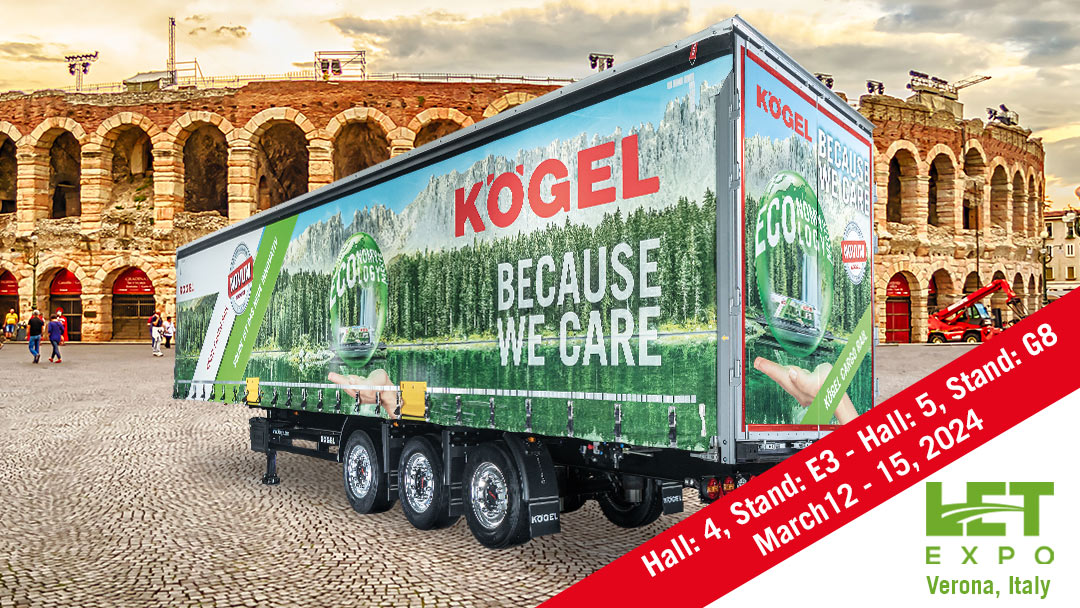 “Big Rock”: il veicolo Kögel Cargo, particolarmente stabile, che sarà presentato alla Fiera LetExpo di Verona.